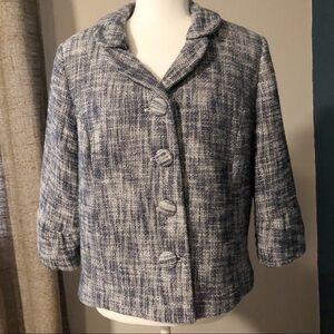 Merona blue marled cropped blue jacket